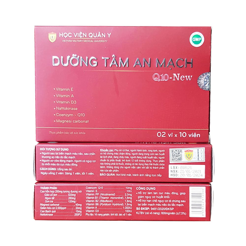 Dưỡng tâm An mạch Q10-Enstou Học Viện Quân Y