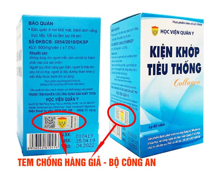 Kiện Khớp Tiêu Thống Collagen HVQY